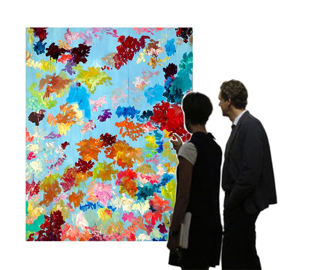 Paintings - Effloraisson n° 3 Painting - FRENCH ARTS FACTORY