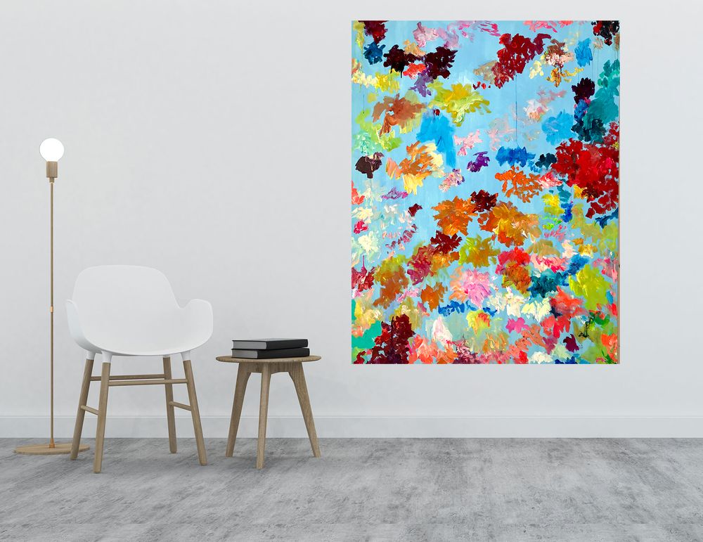 Paintings - Effloraisson n° 3 Painting - FRENCH ARTS FACTORY
