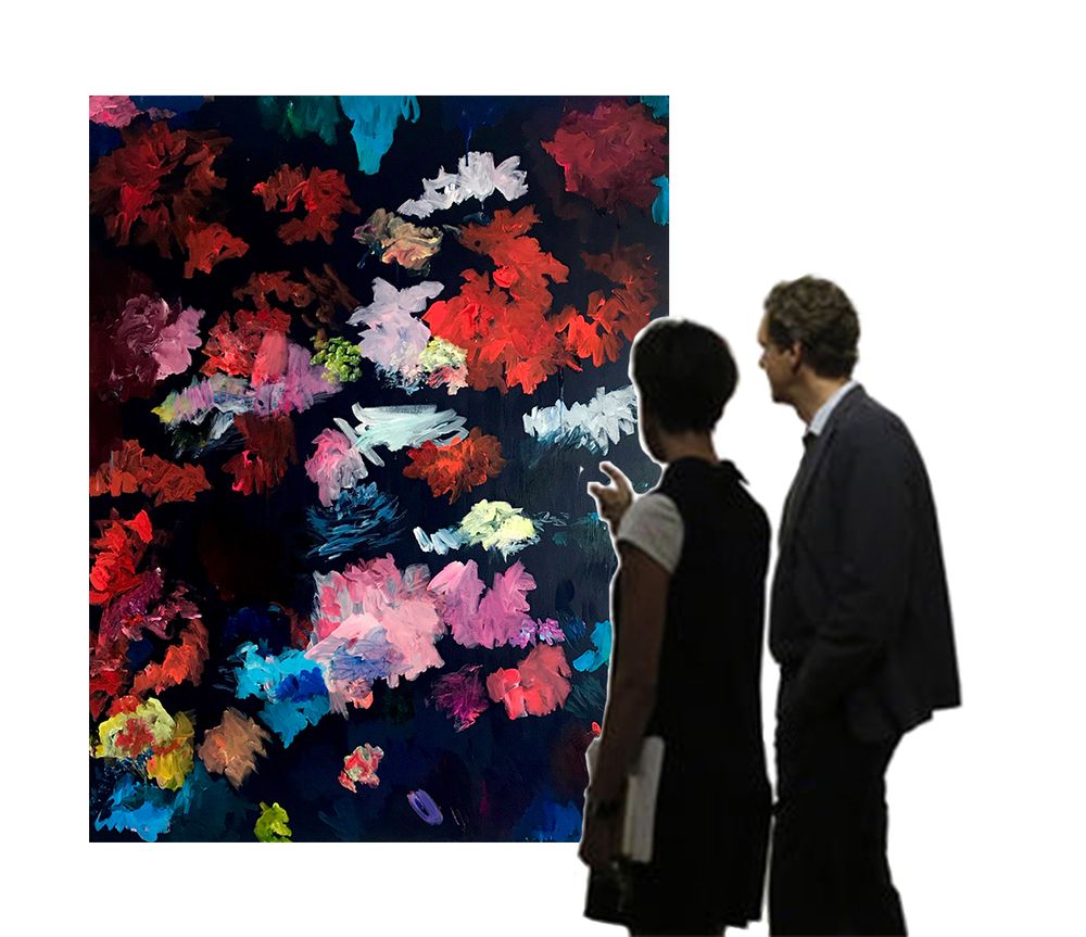 Paintings - Effloraison n° 2 Painting - FRENCH ARTS FACTORY