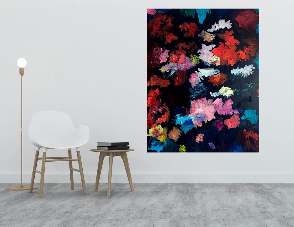 Paintings - Effloraison n° 2 Painting - FRENCH ARTS FACTORY