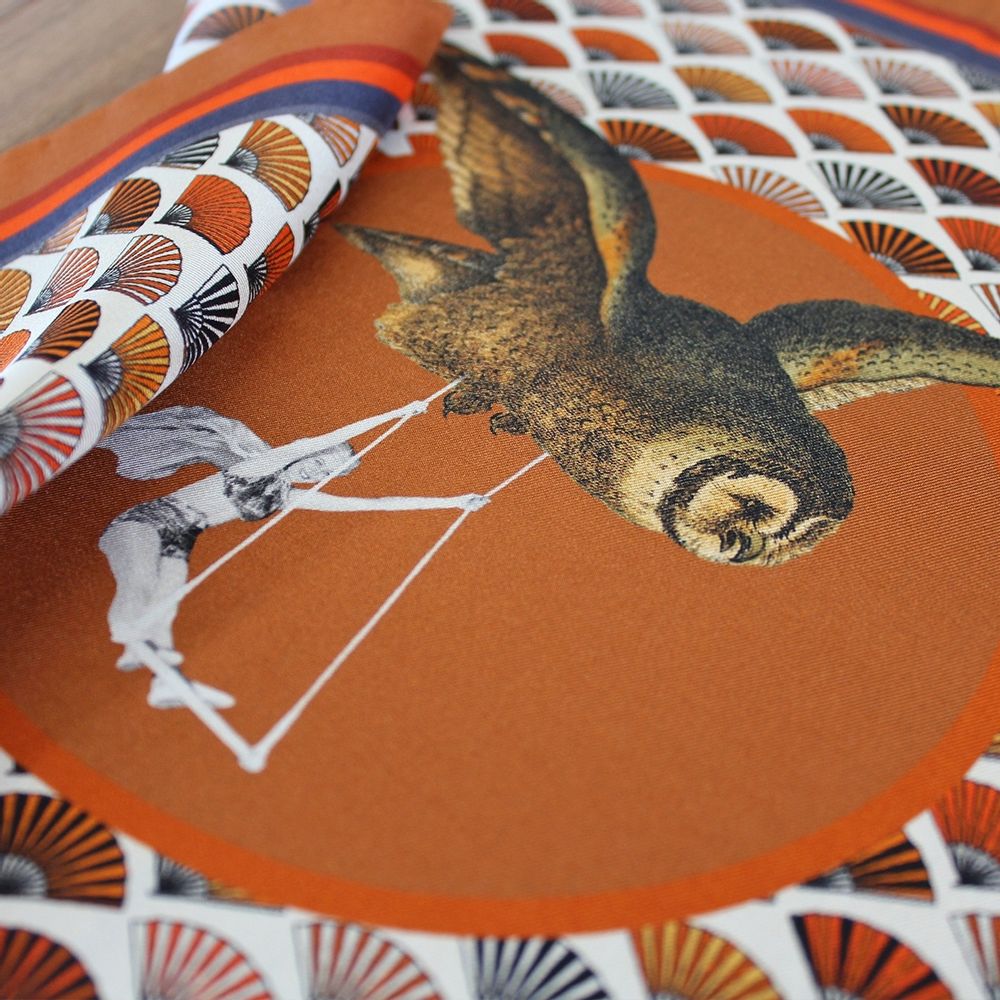 Foulards et écharpes - This is my Owl. - POCHETTE SQUARE