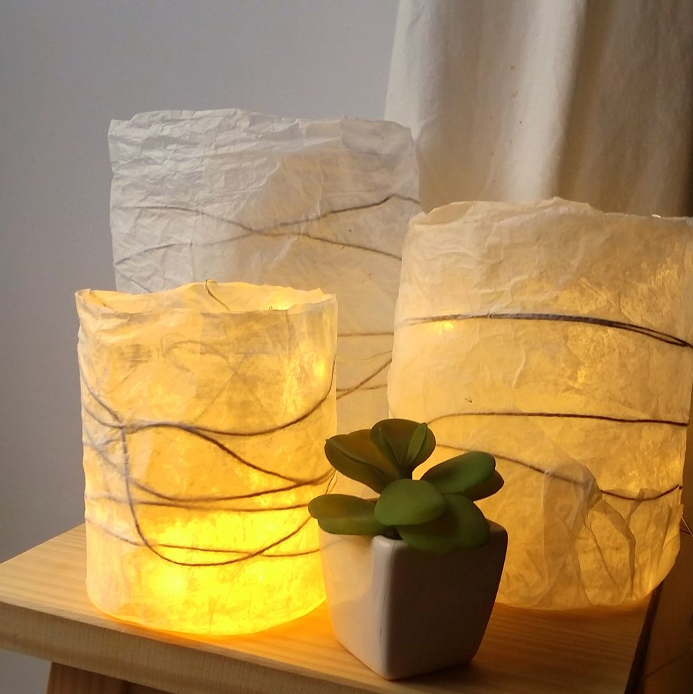 Accessoires de déco extérieure - Lot de 3 lampions Chrysalide - KARTEKO