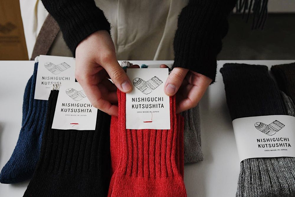 Socks - SILK COTTON SOCKS - NISHIGUCHI KUTSUSHITA