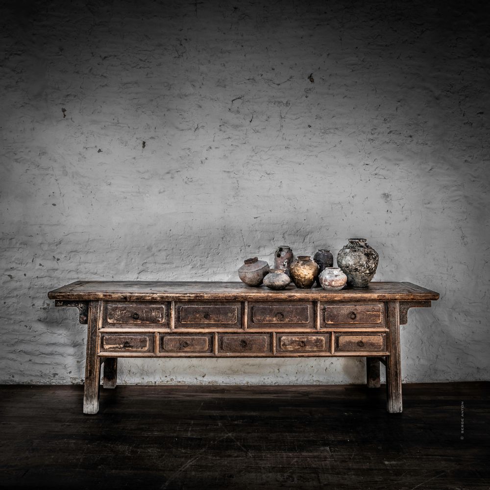 Console table - Chinese Console with Drawers - ATMOSPHÈRE D'AILLEURS