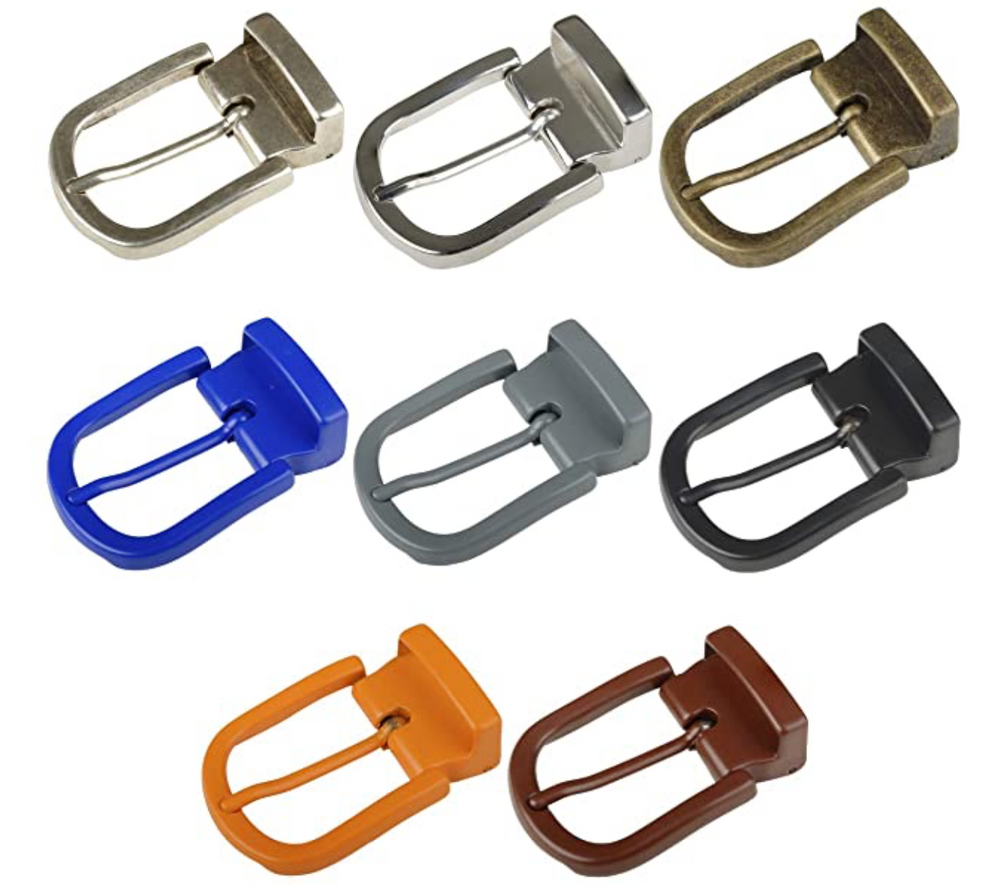 Leather goods - Khaki leather belt with interchangeable buckle  - VERTICAL L ACCESSOIRE