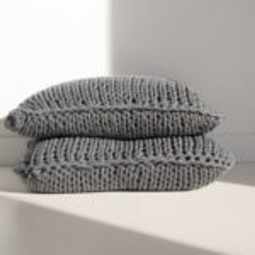 Fabric cushions - KNIT HANDMADE DECORATIVE CUSHION - MIKMAX BARCELONA