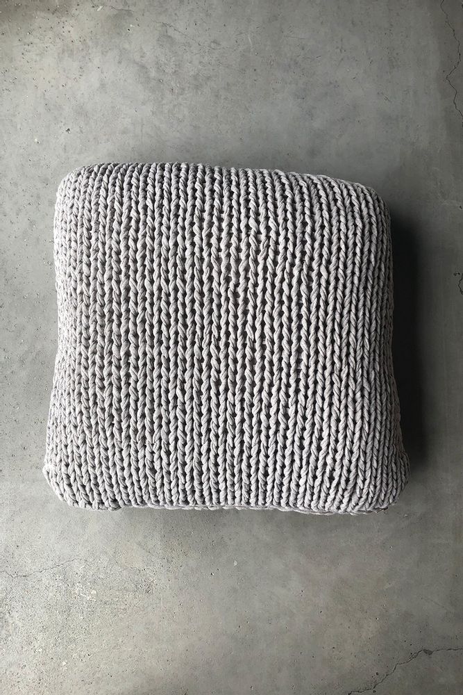 Fabric cushions - KNIT HANDMADE DECORATIVE CUSHION - MIKMAX BARCELONA
