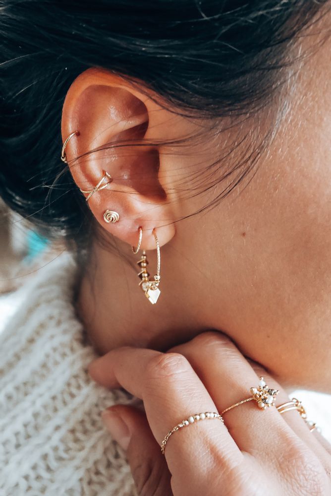 Jewelry - Stardust Fruits d'Or Chain Ring - YAY PARIS