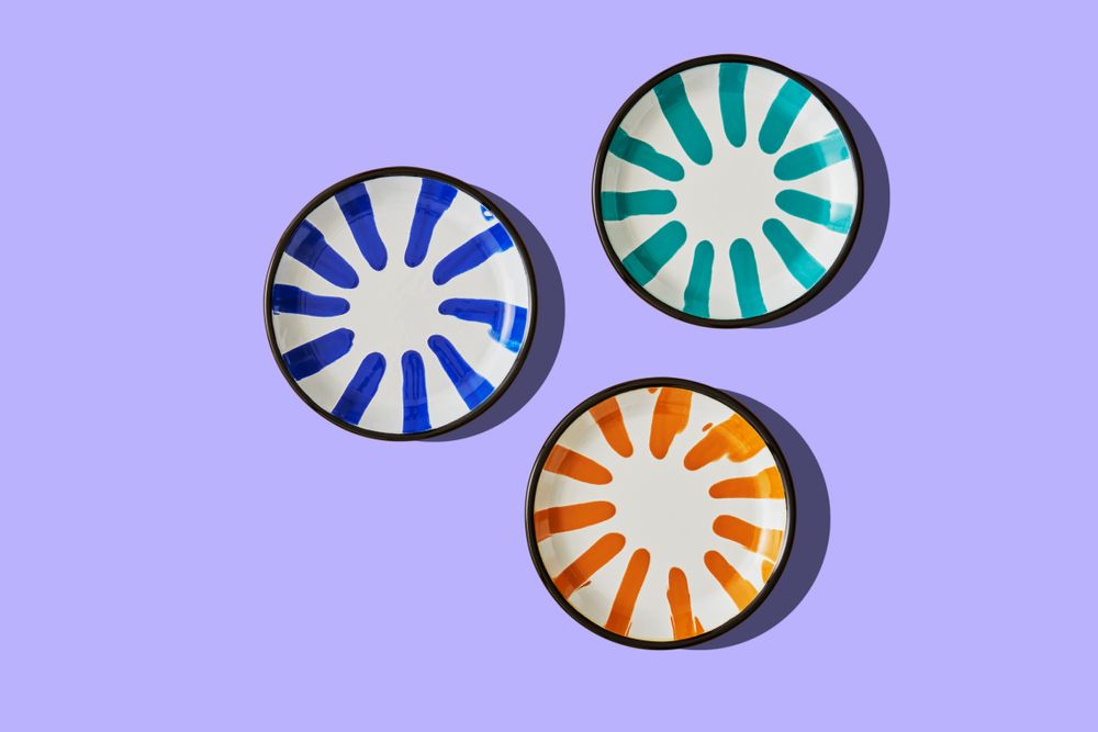 Unique pieces - A Little Color Dinner+Dessert Plates - KAPKA ENAMELWARE