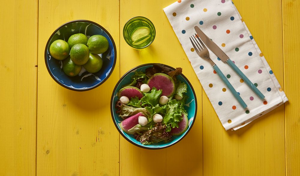 Pièces uniques - A Little Color Big + Small Bowls - KAPKA ENAMELWARE