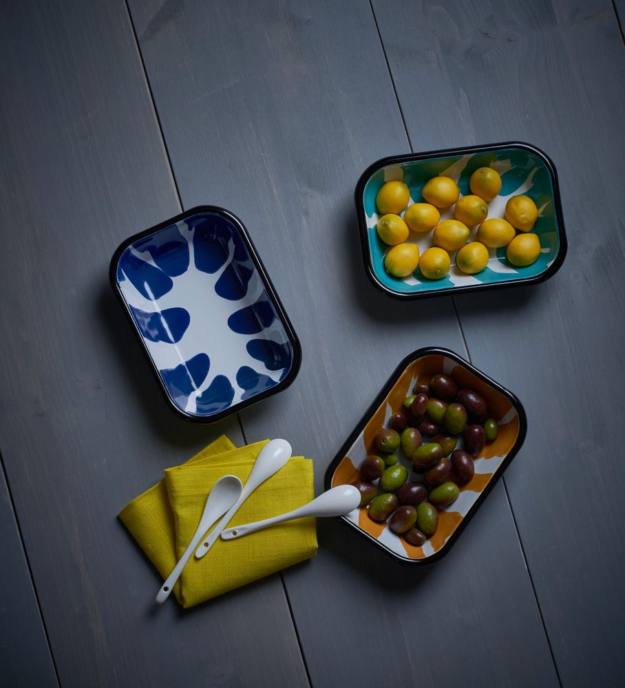 Pièces uniques - Assiettes à Meze de couleur - KAPKA ENAMELWARE