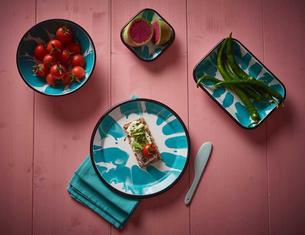 Pièces uniques - Assiettes à Meze de couleur - KAPKA ENAMELWARE