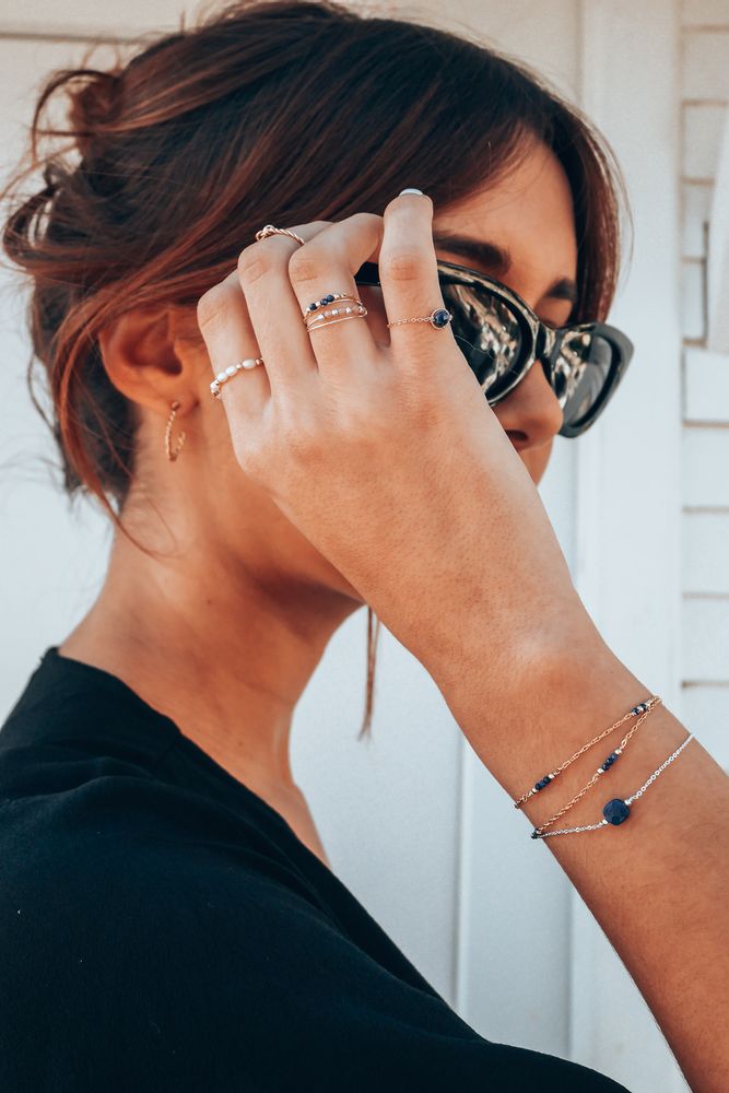 Bijoux - Bague Chaine Swan rond - YAY PARIS