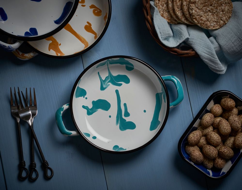 Unique pieces - A Little Color Pans - KAPKA ENAMELWARE