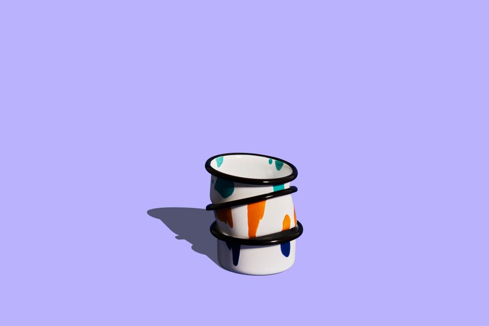 Pièces uniques - Assiettes à Meze de couleur - KAPKA ENAMELWARE