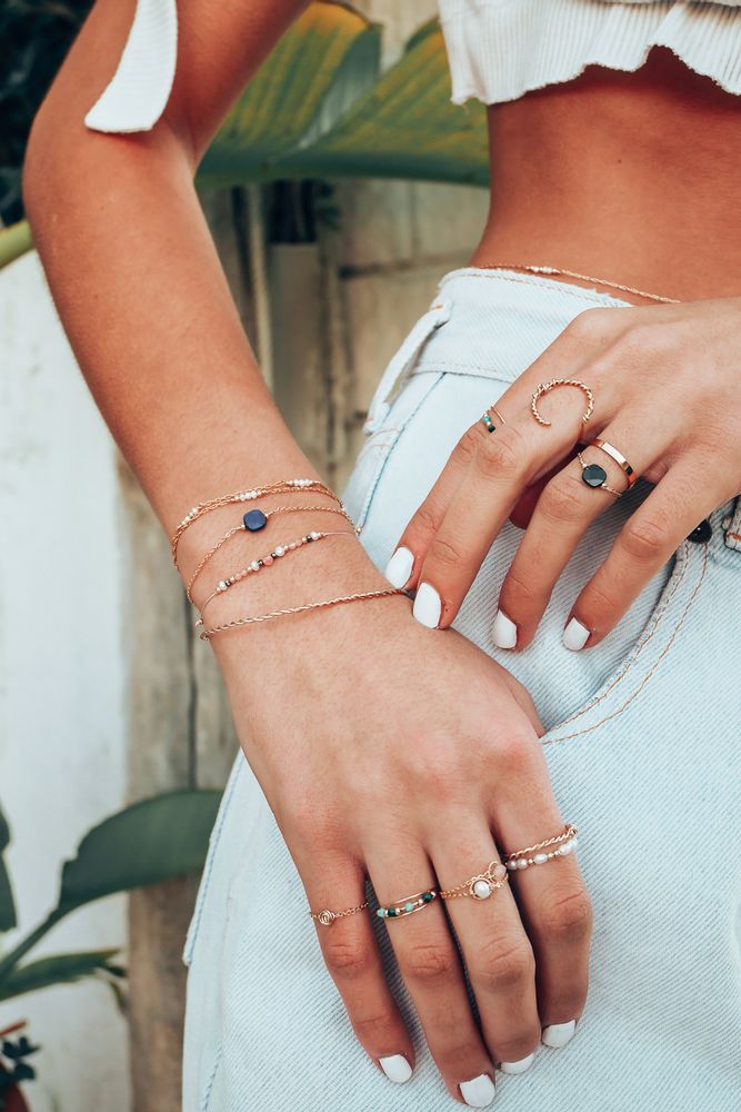 Bijoux - Bague Chaine Swan rond - YAY PARIS