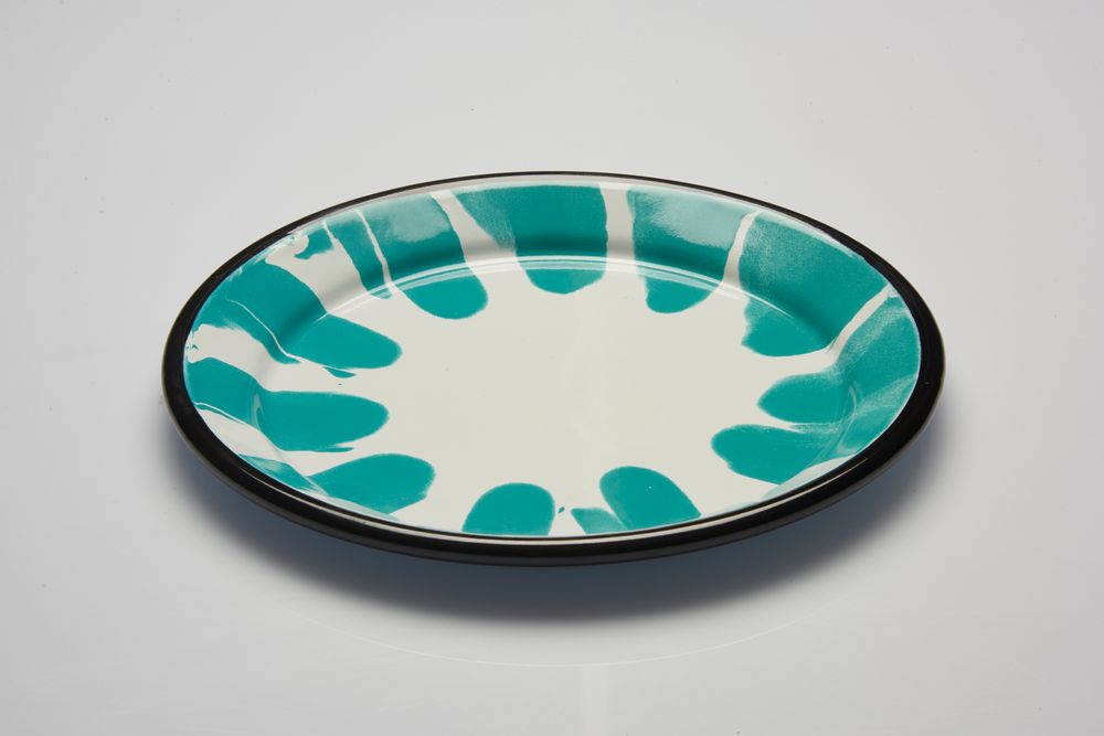 Unique pieces - A Little Color Dinner+Dessert Plates - KAPKA ENAMELWARE