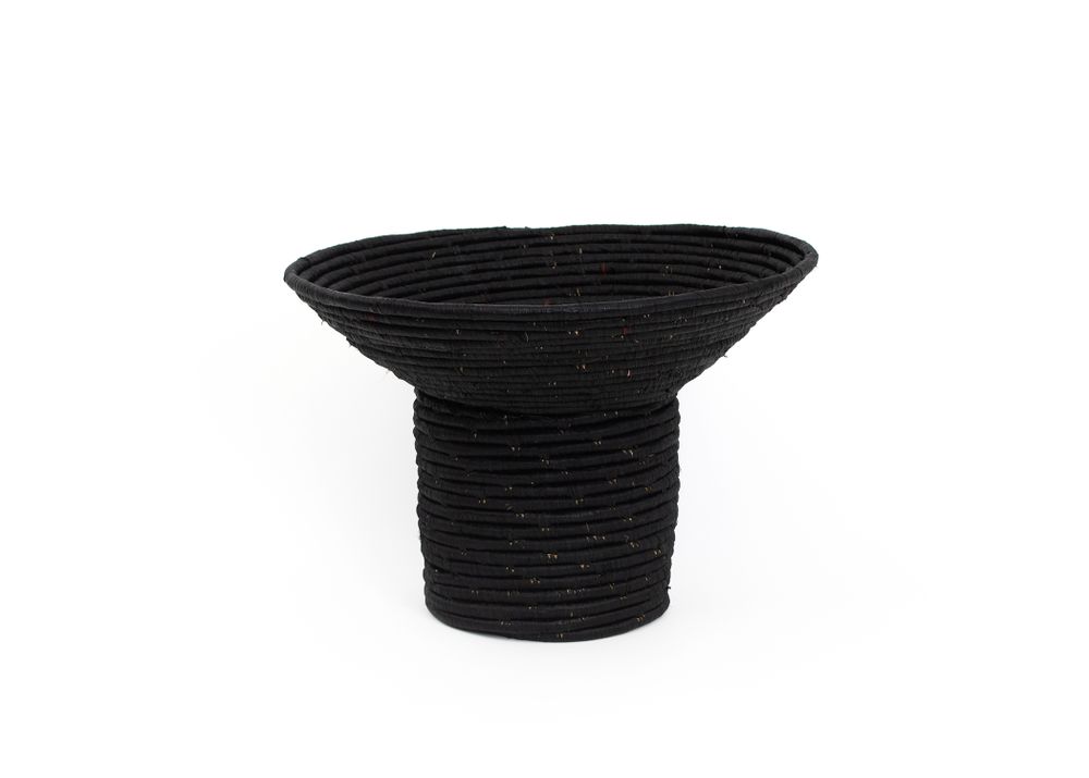 Objets de décoration - Bol piédestal noir I - ALL ACROSS AFRICA + KAZI