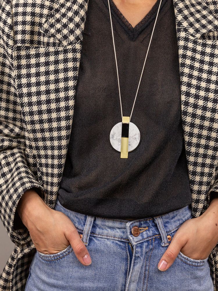 Bijoux - Brass and stone pendants - L INDOCHINEUR X RIVÊT