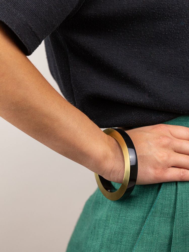 Bijoux - Brass and lacquer wood bracelets - L INDOCHINEUR X RIVÊT