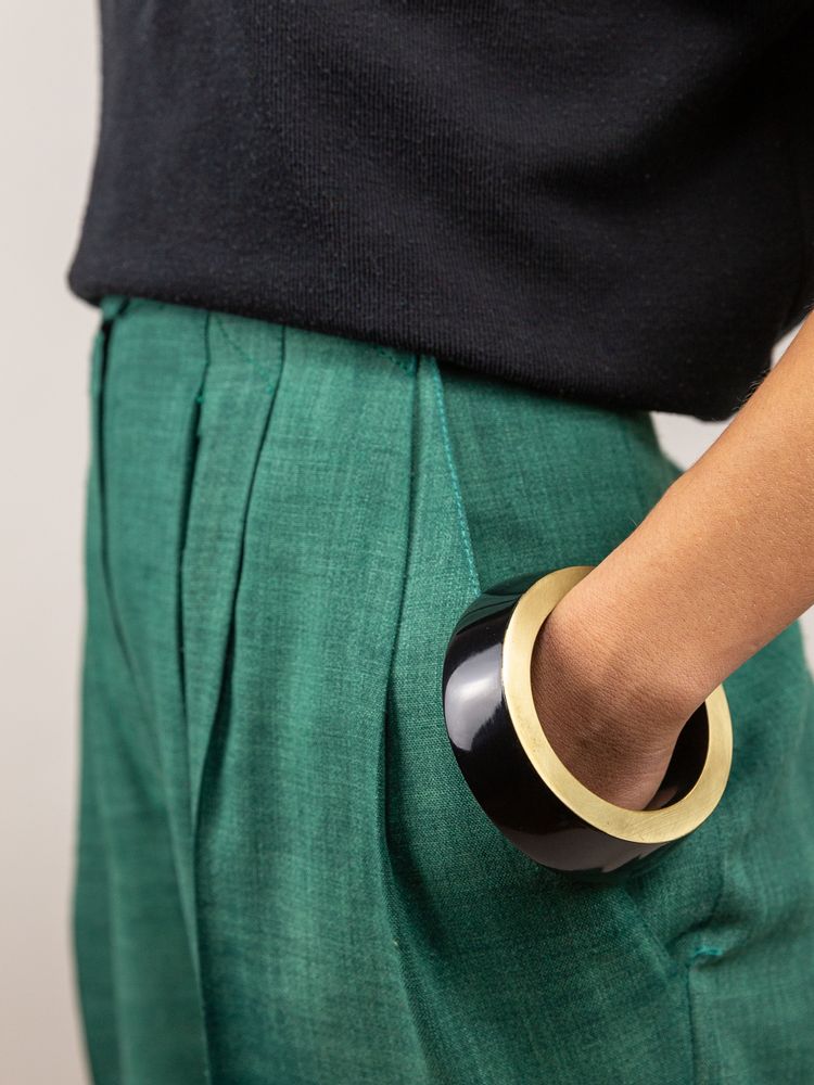 Bijoux - Brass and lacquer wood bracelets - L INDOCHINEUR X RIVÊT