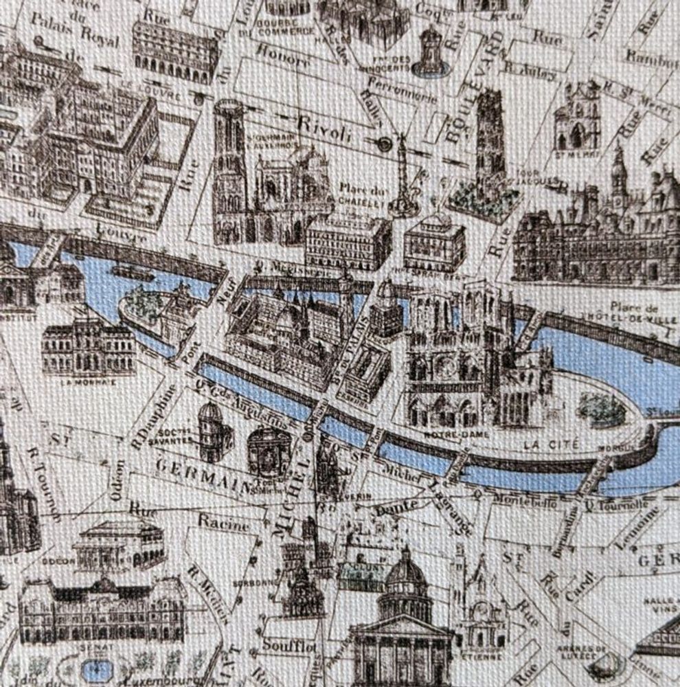 Poster - POSTER I MAP OF PARIS 1922 - LES JOLIES PLANCHES