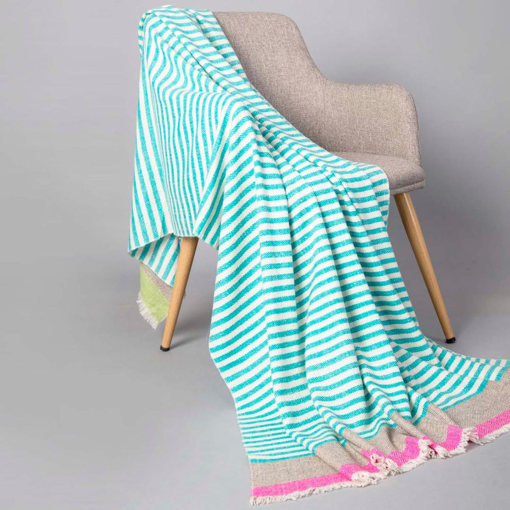Throw blankets - Donna cashmere and wool throw - SADHU HANDMADE NATURALS