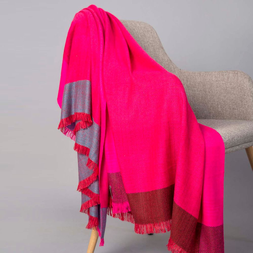 Throw blankets - Donna cashmere and wool throw - SADHU HANDMADE NATURALS