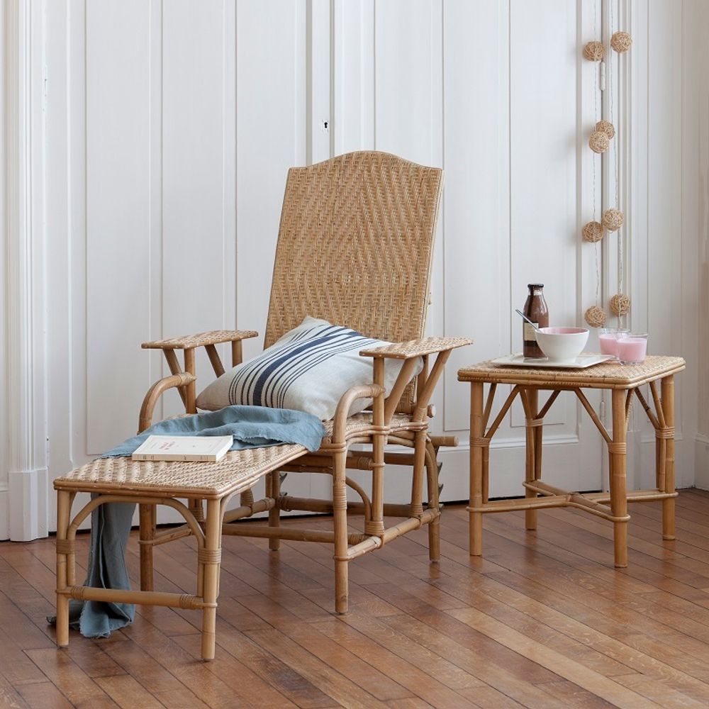 Chaises longues - Chaise longue en rotin naturel GRAND-MERE - KOK MAISON