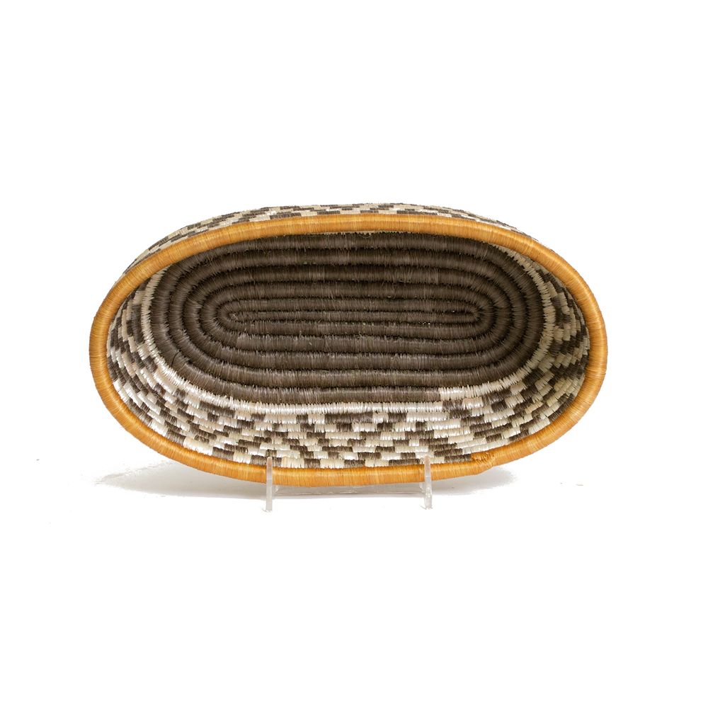 Platter and bowls - Light Taupe Bread Basket - ALL ACROSS AFRICA + KAZI