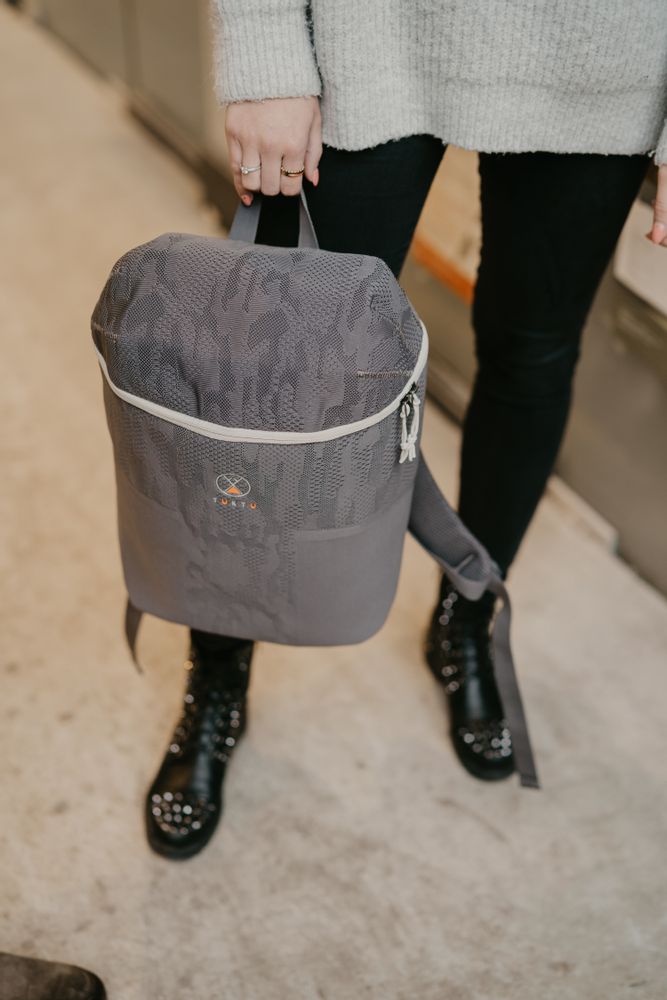 Sacs et cabas - SAC TUKTU AKNA SHARK SKIN GRIS - TUKTU