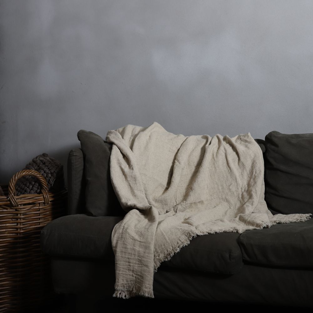 Plaids - Atmosphere Linen Plaid - ANZA TEXTILE COMPANY