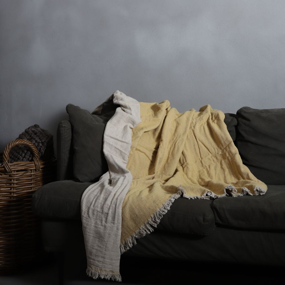 Plaids - Atmosphere Linen Plaid - ANZA TEXTILE COMPANY