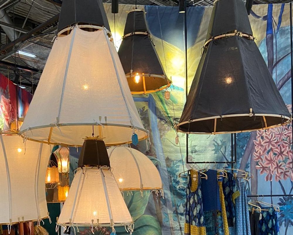 Design objects - Tipy Small bamboo hanging light - TRACES OF ME