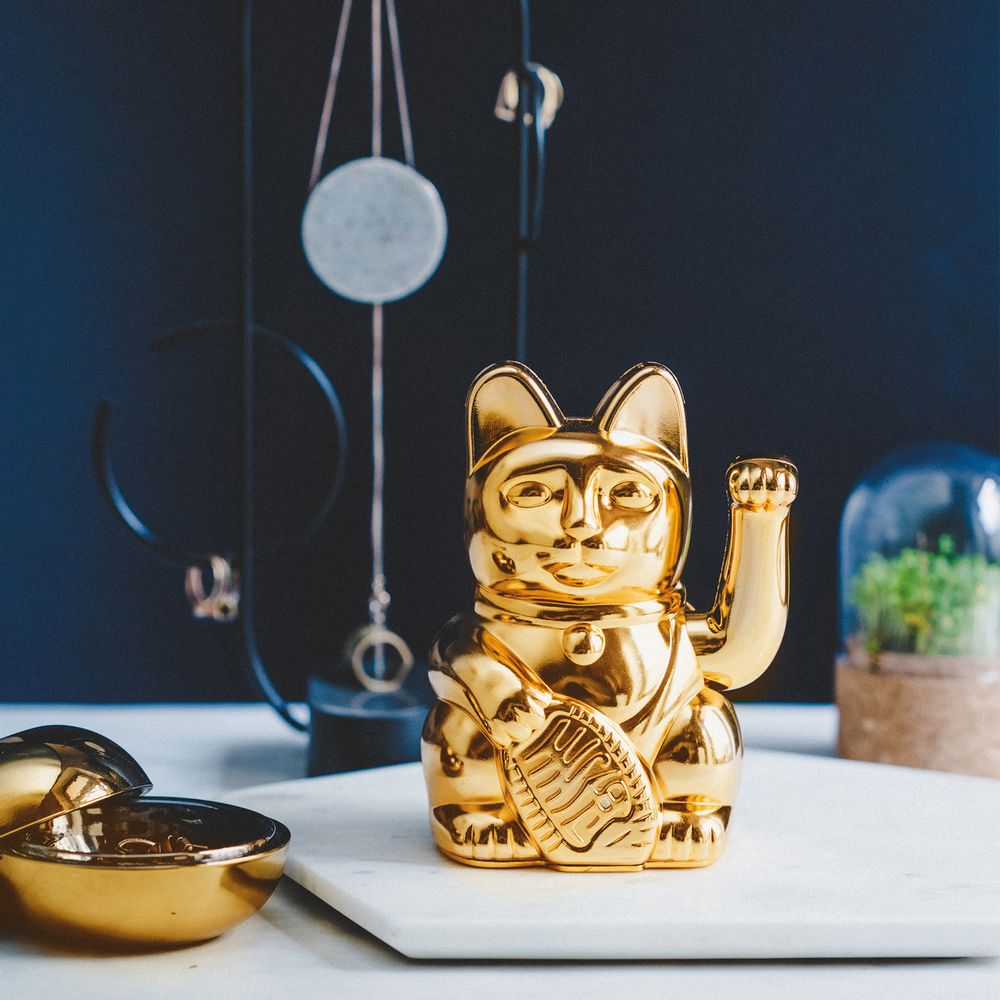 Decorative objects - Maneki Neko / Lucky Cat / Glossy Gold  - DONKEY PRODUCTS