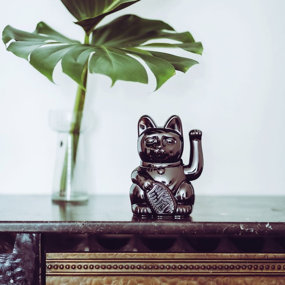 Decorative objects - Maneki Neko / Lucky Cat / Glossy Black - DONKEY PRODUCTS