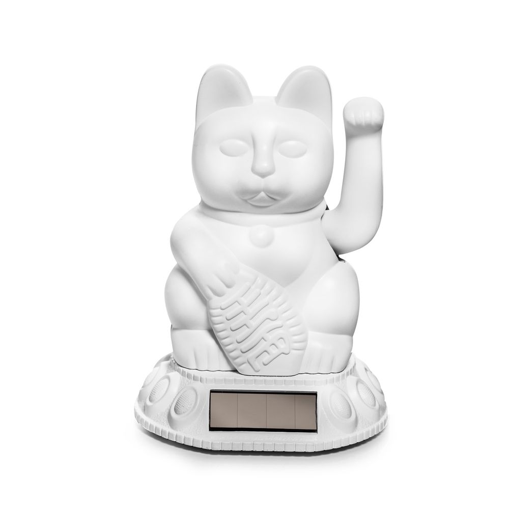 Decorative objects - Maneki Neko / Solar Cat / White - DONKEY PRODUCTS
