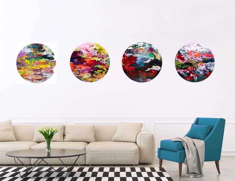 Paintings - Vers un Monde Nouveau - 7 Paiting - FRENCH ARTS FACTORY