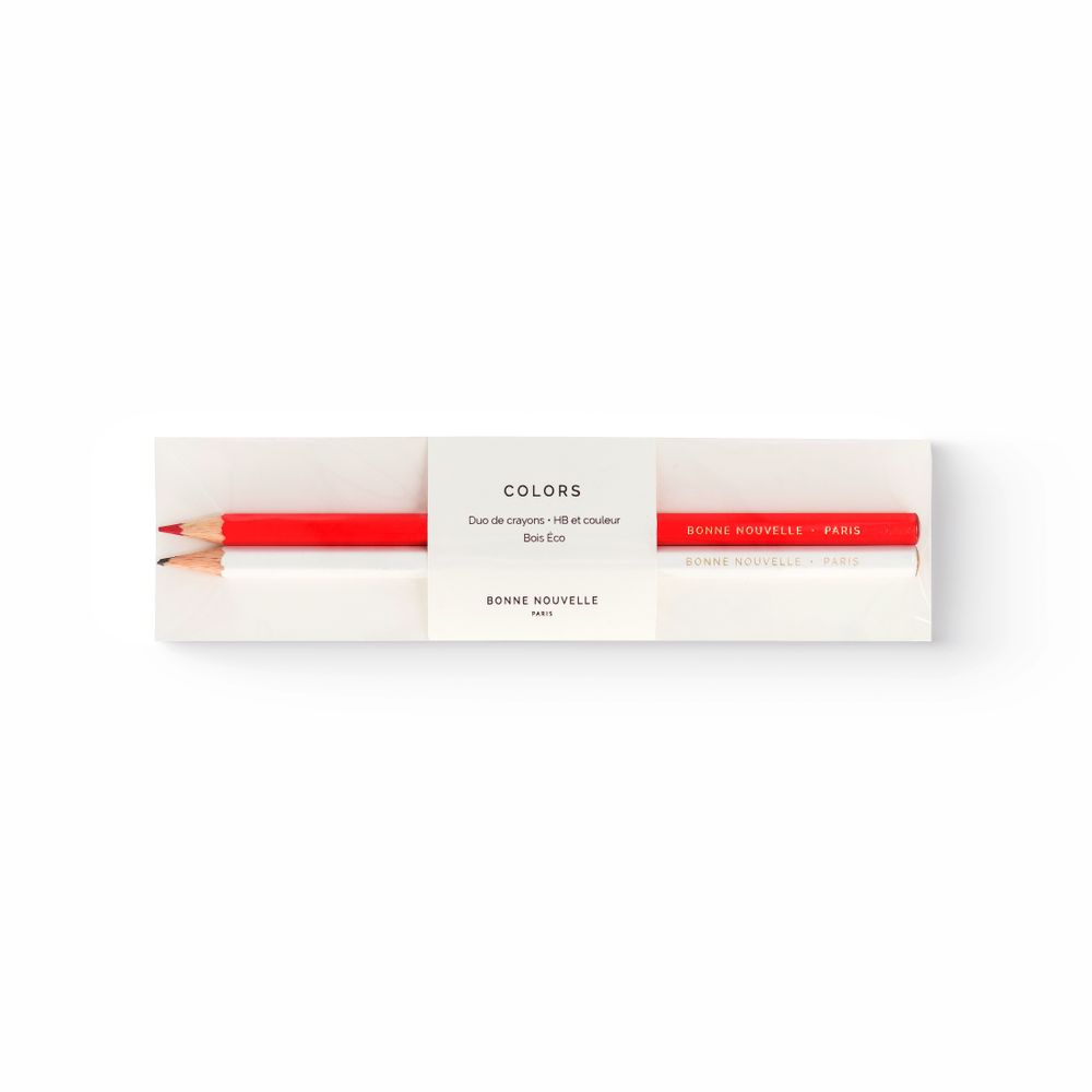 Stylos, feutres et crayons - COLORS le duo de crayons - MAISON BONNE NOUVELLE