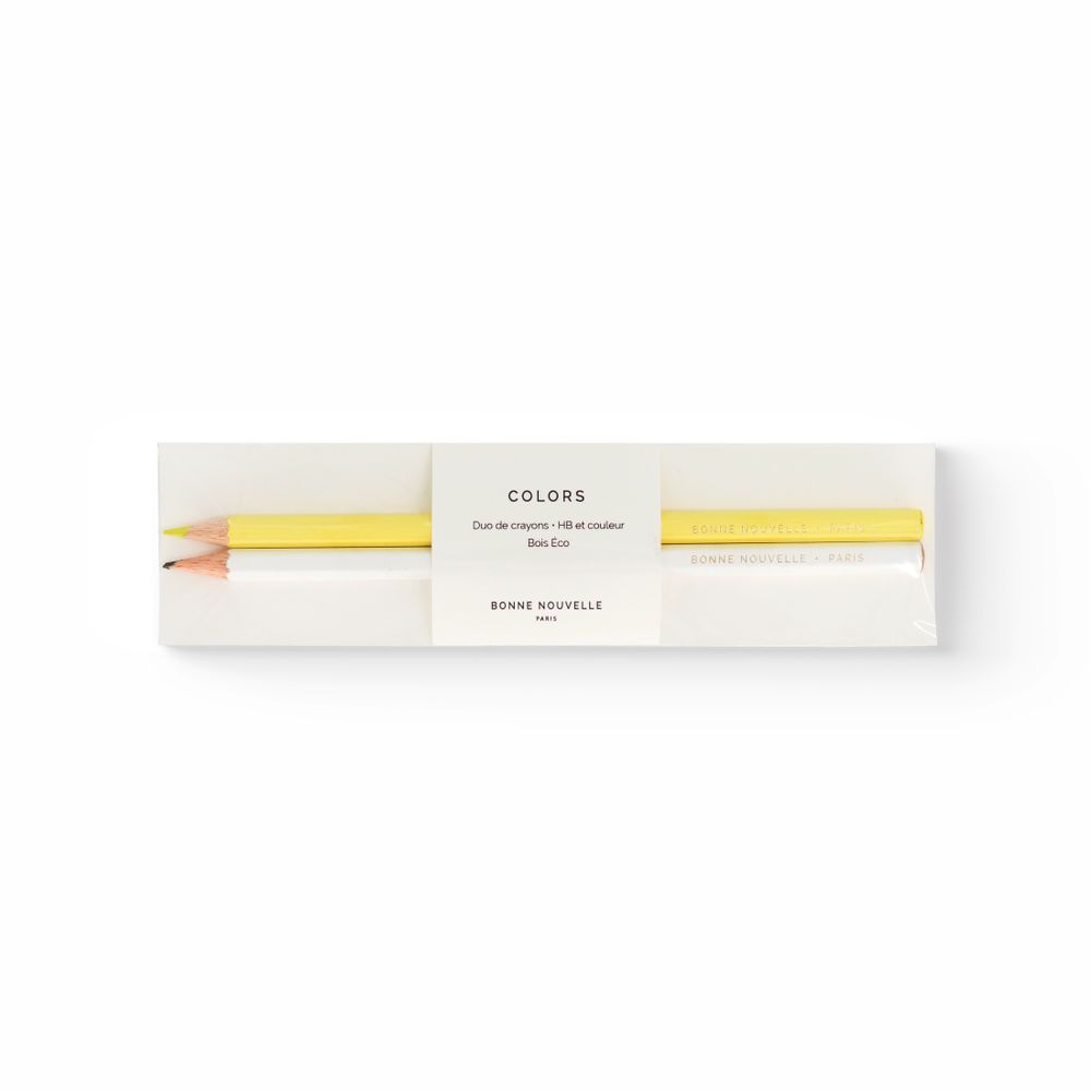 Stylos, feutres et crayons - COLORS le duo de crayons - MAISON BONNE NOUVELLE