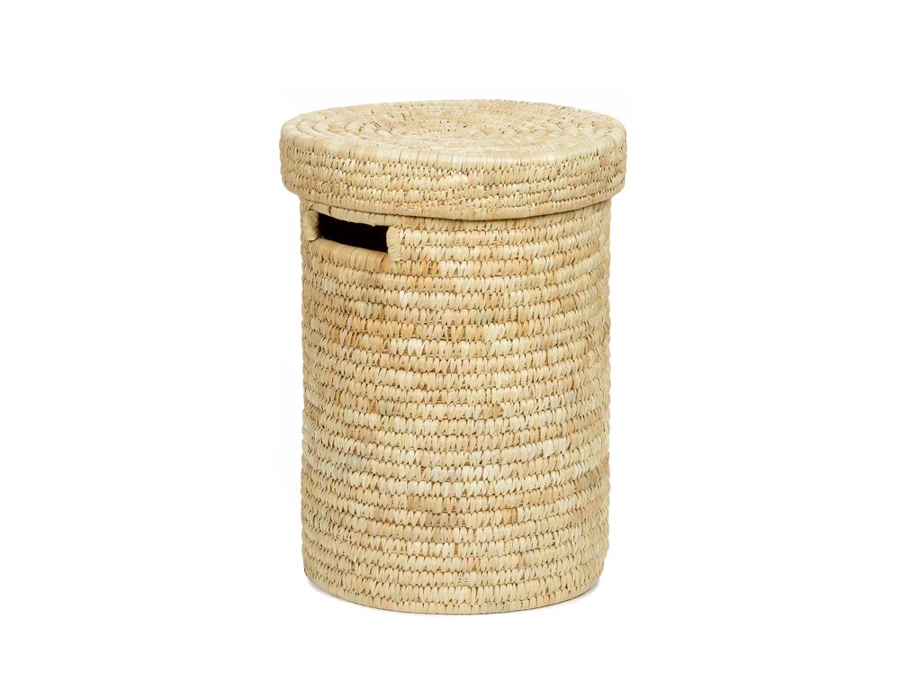 Laundry baskets - Palm leaf laundry basket BA70196 - ANDREA HOUSE