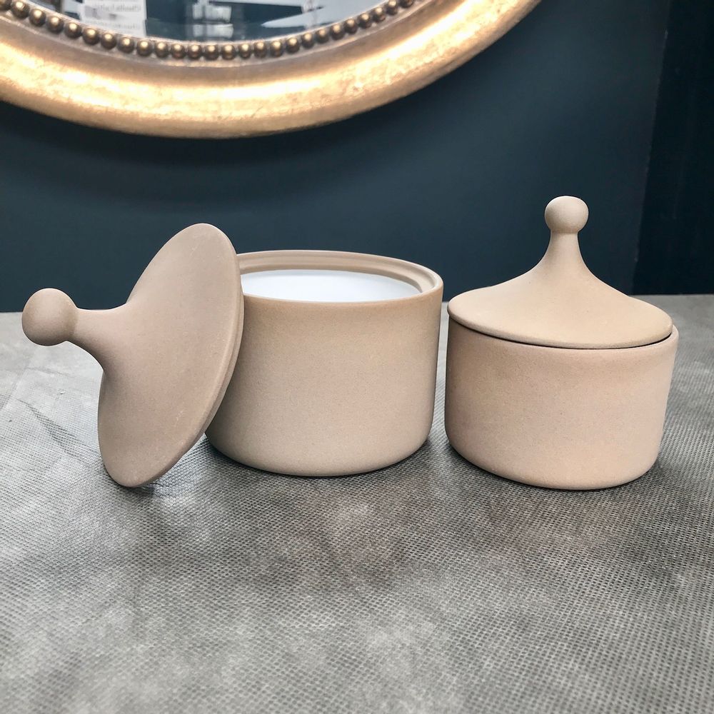 Coffrets et boîtes - Ensemble de pots en céramique avec couvercle - ANOQ
