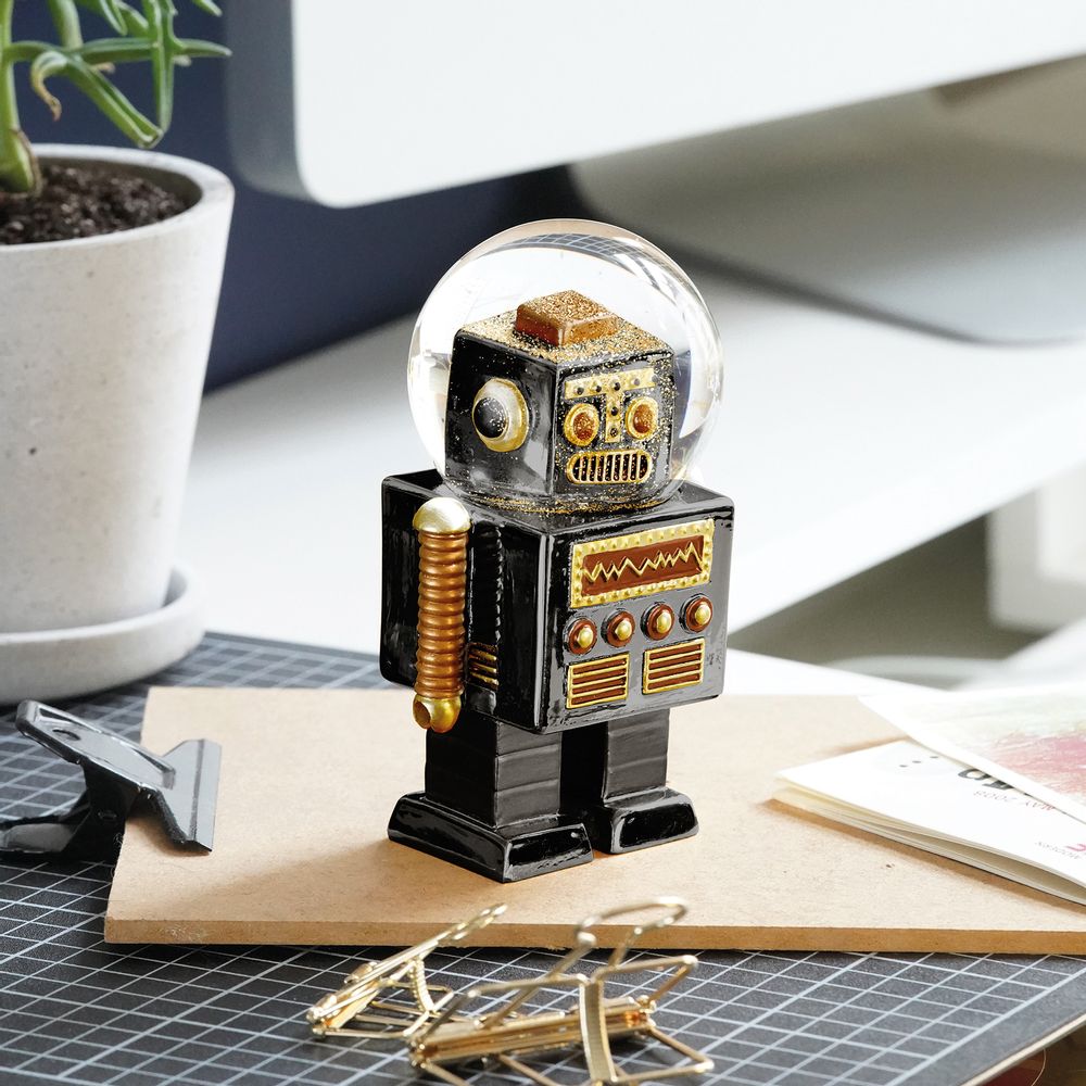 Objets de décoration - Boules à glitter / Le Robot Noir - DONKEY PRODUCTS