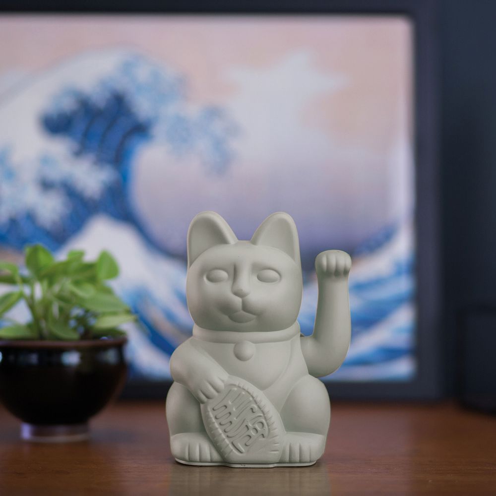 Decorative objects - Maneki Neko / Lucky Cat / Grey - DONKEY PRODUCTS