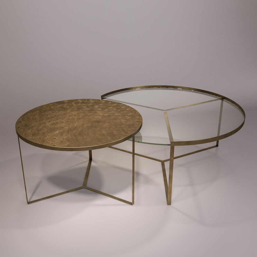 Coffee tables - Sonia 2  nesting coffee tables - ATELIER LANDON