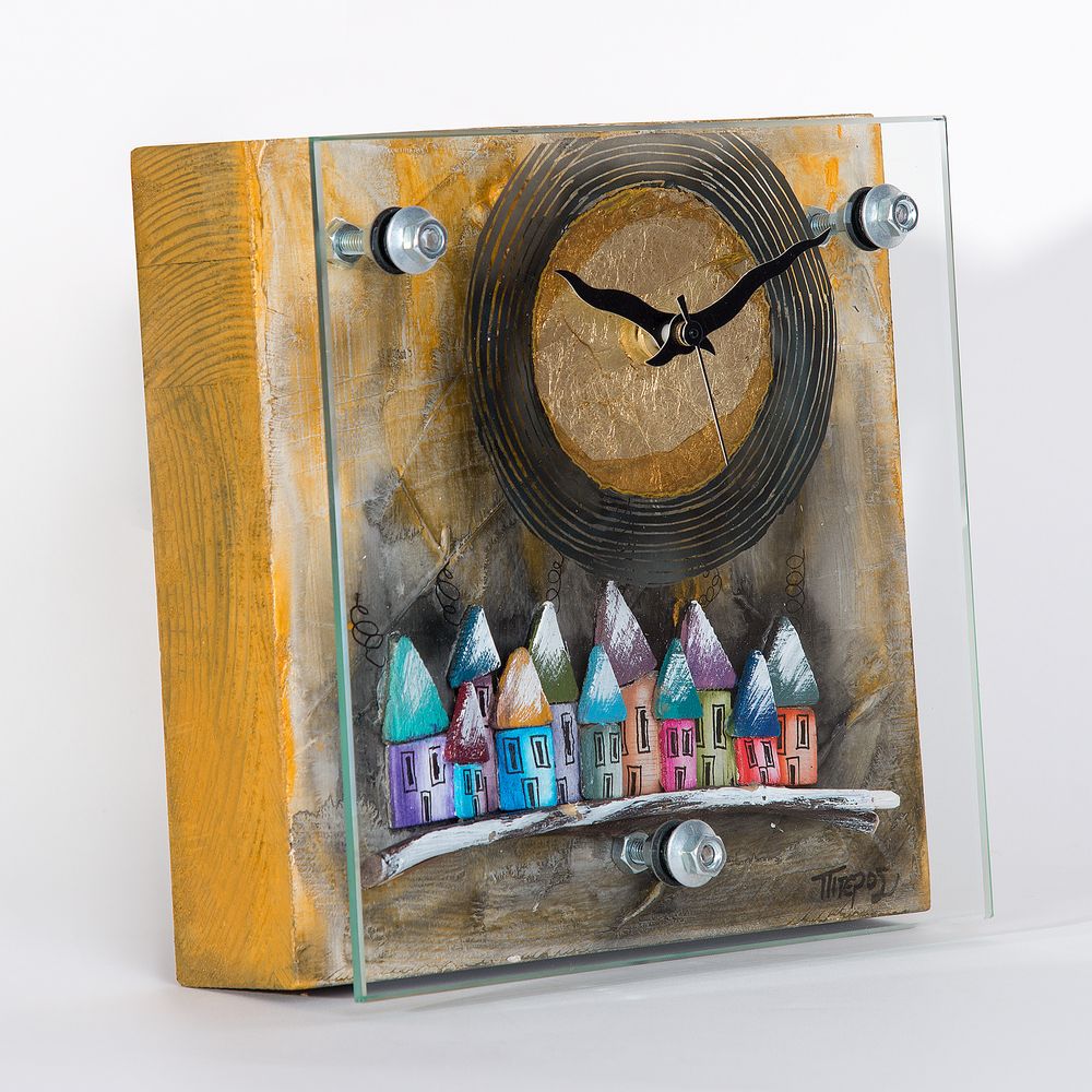 Clocks - Tetragon| Square clock - PITEROS DIMITRIS