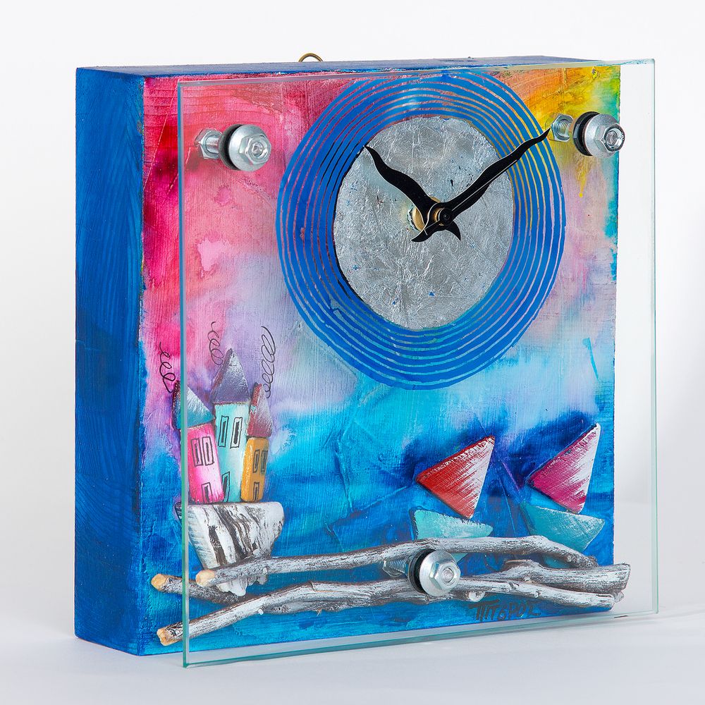 Clocks - Tetragon| Square clock - PITEROS DIMITRIS