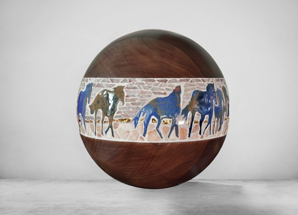 Objets de décoration - Sphère bois - ATELIER DE MOSAIQUE L.TORNO