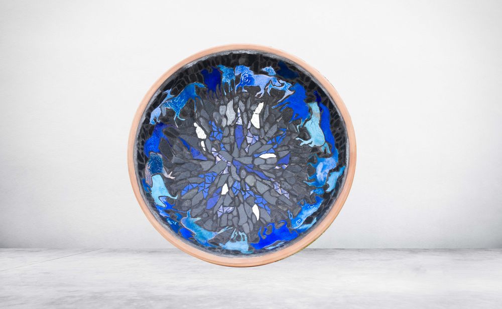 Objets de décoration - Vasque chevaux - ATELIER DE MOSAIQUE L.TORNO