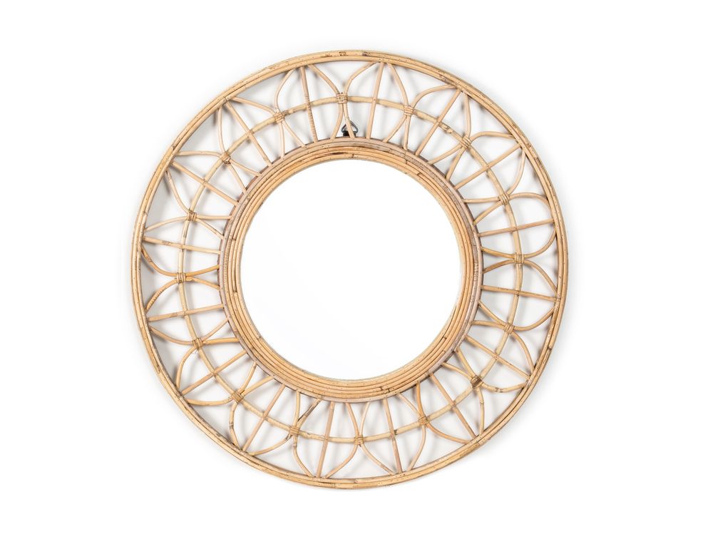 Bathroom mirrors - Rattan wall mirror AX70238 - ANDREA HOUSE